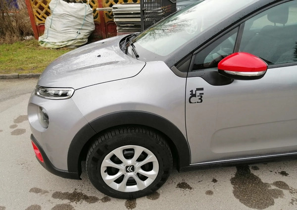 Citroen C3 cena 44500 przebieg: 68656, rok produkcji 2019 z Krasnystaw małe 352